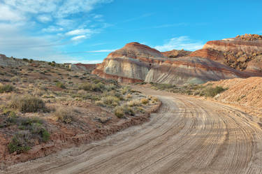 Winding Dirt Road - Cathedral Valley