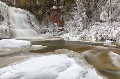 Winter Muddy Creek Falls