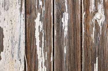 Peeling Wood Paint Panels