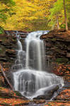 Autumn Tuscarora Falls by boldfrontiers