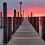 Glowing Dawn Pier - Havre de Grace