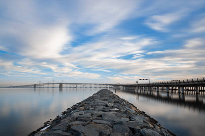 Leading Lines of Chesapeake Bay Bridge