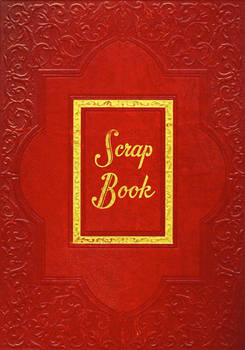 Red Vintage Scrapbook Cover