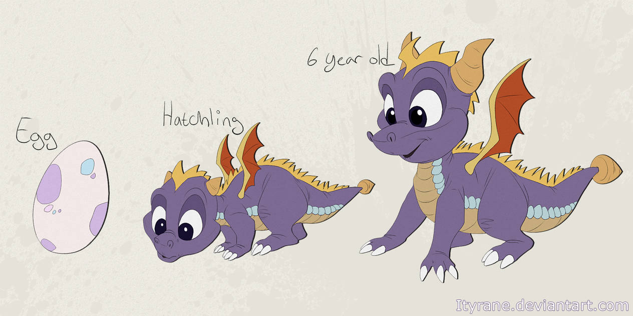 Baby Spyro by Ityrane on DeviantArt