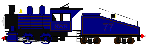 Jason La Locomotora Americana Azul Marino (NWR 77)