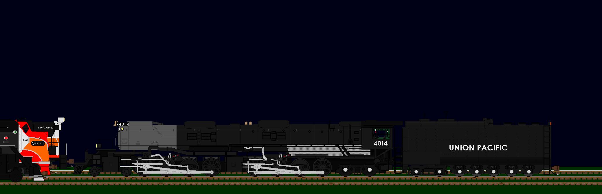Big Boy 4014 Espantado Con Locomotoras Desguazadas
