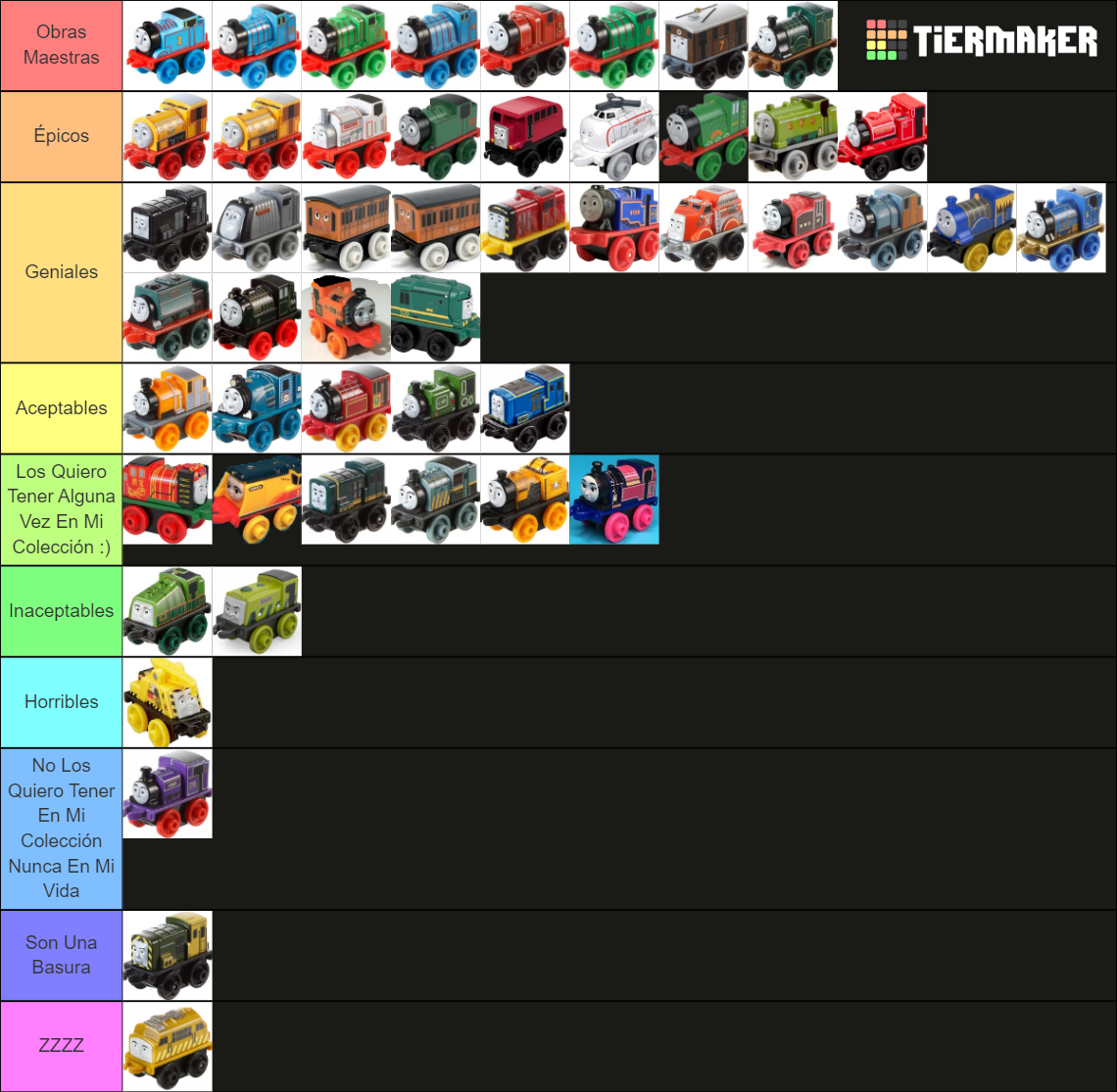 TTTE Classic Minis Tierlist
