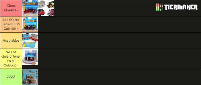 TTTE Take Along Metallic Multi-Packs Tierlist