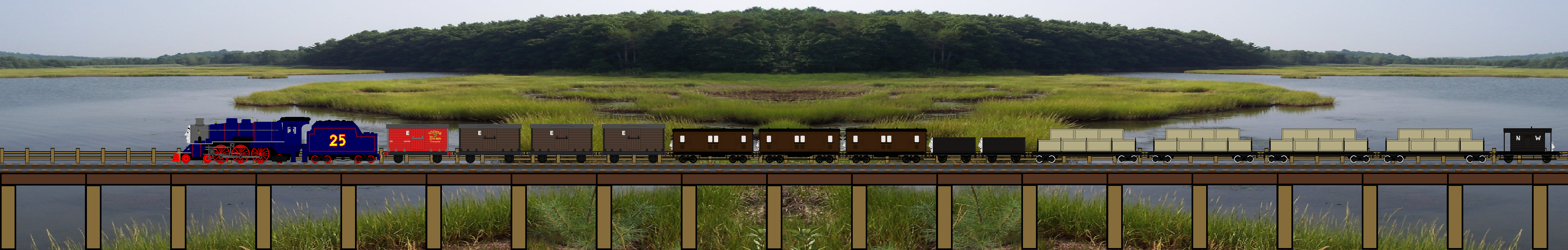 Hank Cruzando Fenland Con Su Carga