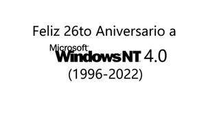 31er Aniversario de Windows NT 4.0