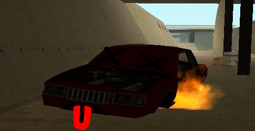 Auto Muerto Con Fuego En GTA San Andreas
