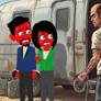 Sonny and Alice Threatened By Trevor Philips