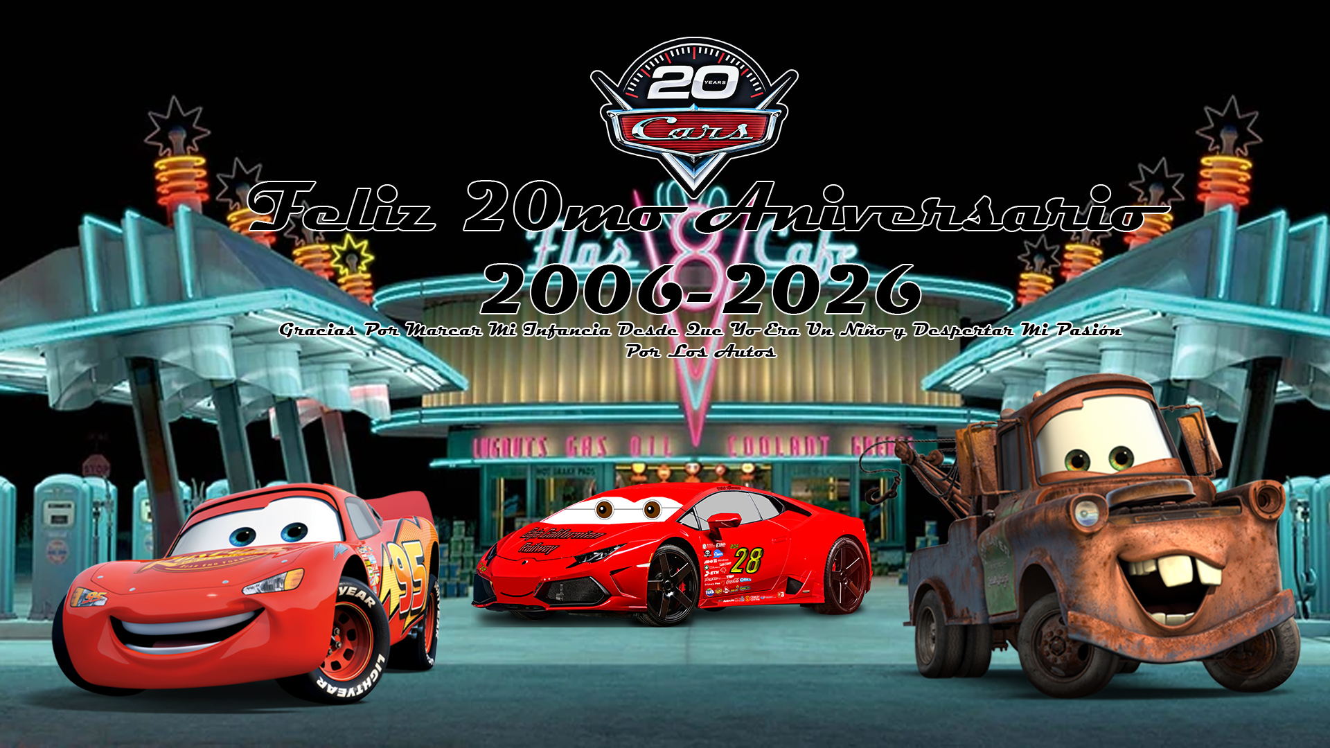 Happy 20th Anniversary Cars (2006-2026)