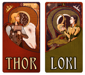 Mucha Thor and Loki