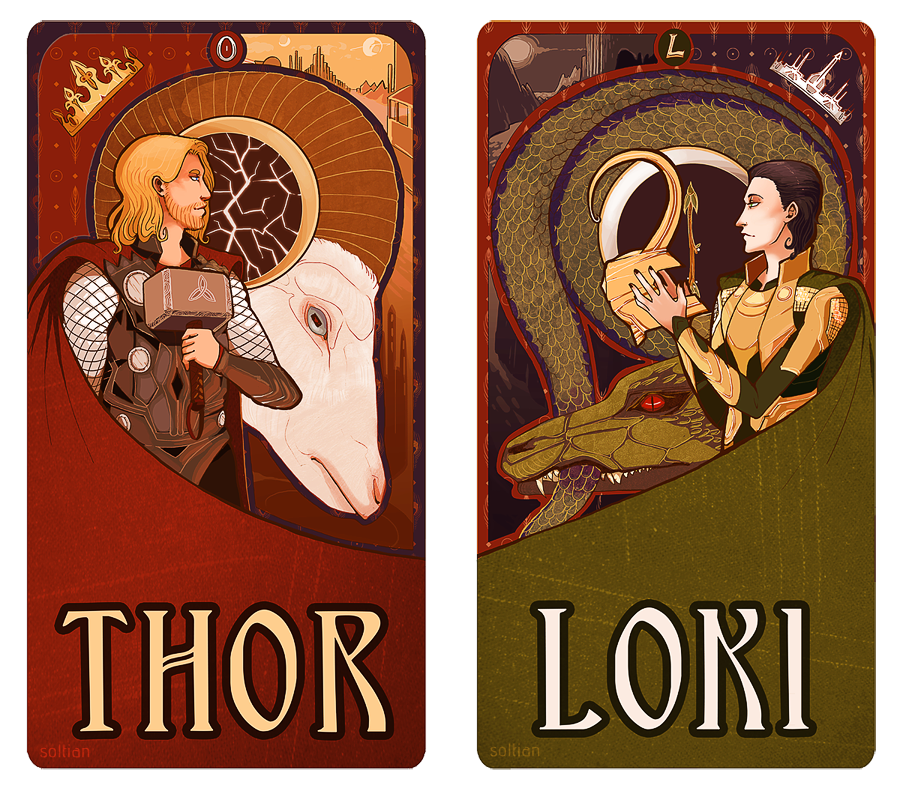 Mucha Thor and Loki