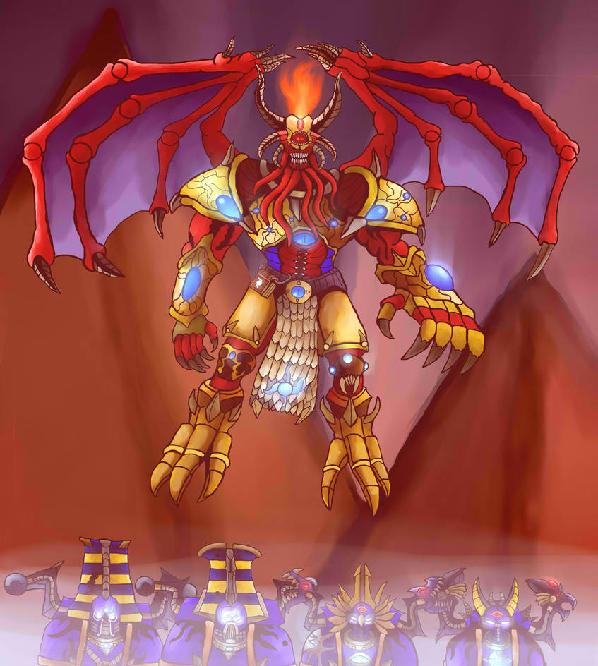 Magnus Rubricatus (Daemon Prince Form) by Toragzan on DeviantArt