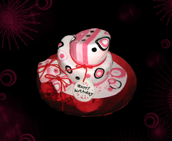 Pink Cake Deviantart Pink black cake by silycat3 on DeviantArt