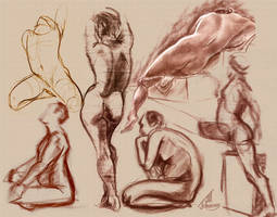 Figure Drawing Collage