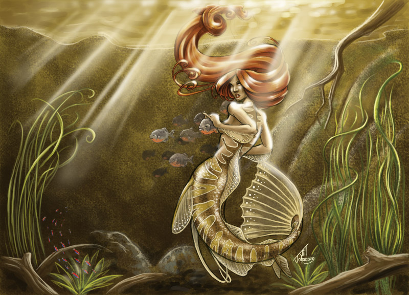 Mermaid of the Amazon by JillJohansen on DeviantArt