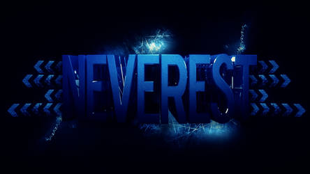 Neverest // 3D Text // Desktop Background