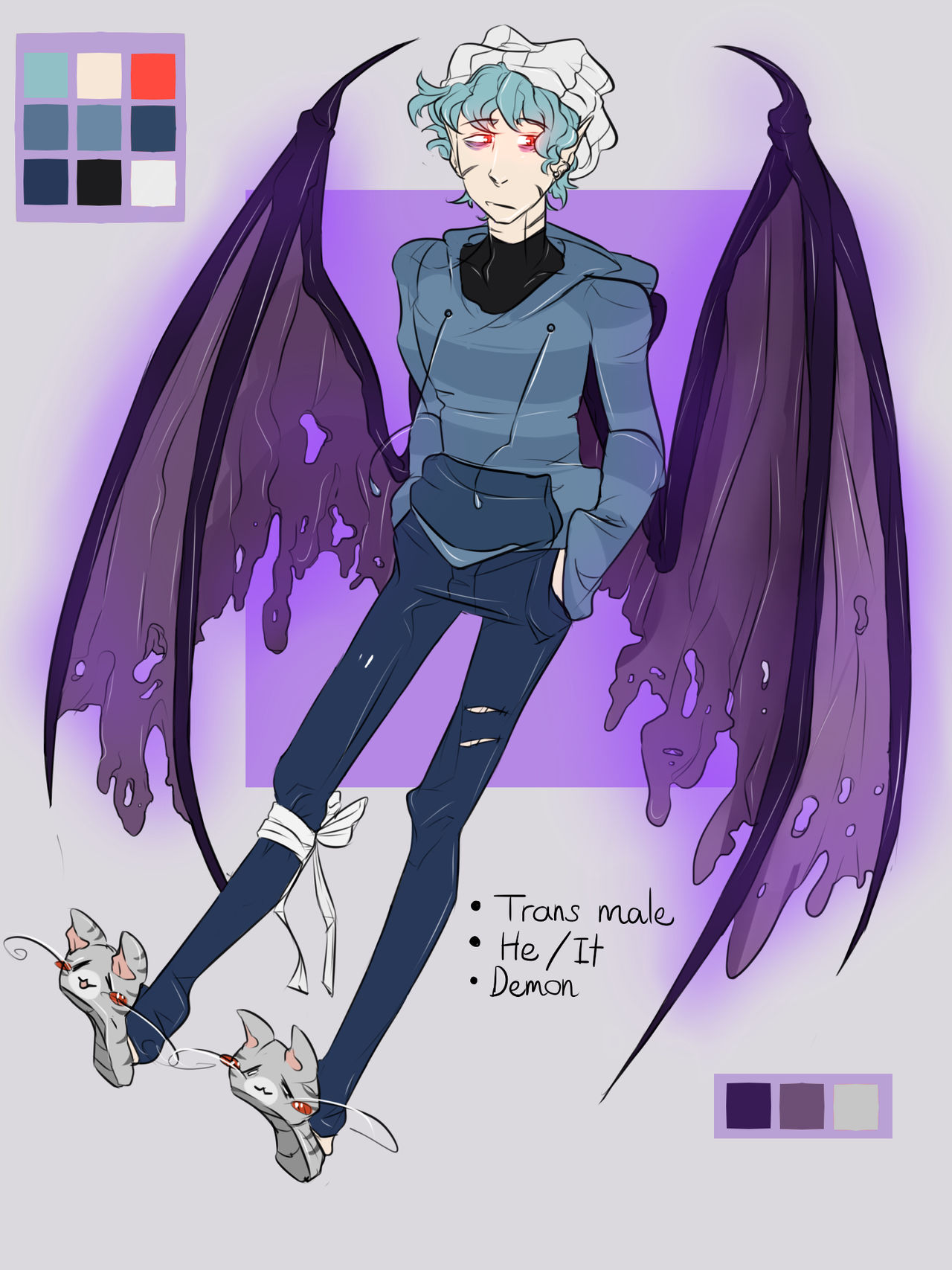 WOO new ref for my demon oc by bratat on DeviantArt