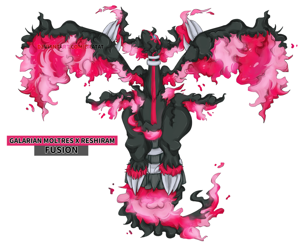 Reshiram x Salazzle Fusion [OC] : r/pokemon