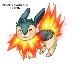 Eevee x Cyndaquil fusion! [POKEMON GACHA]