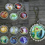 Pokemon Bottle Cap Keychains