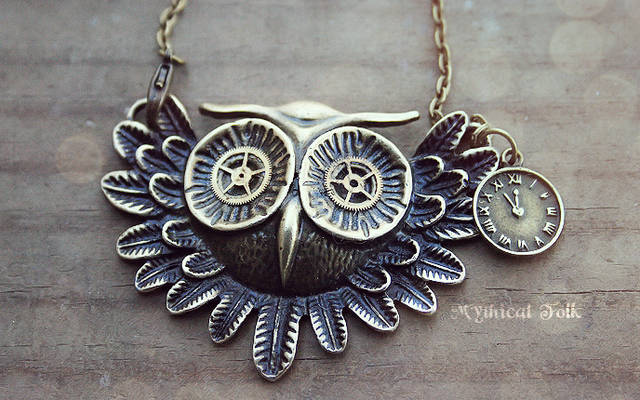 Steampunk Owl Head