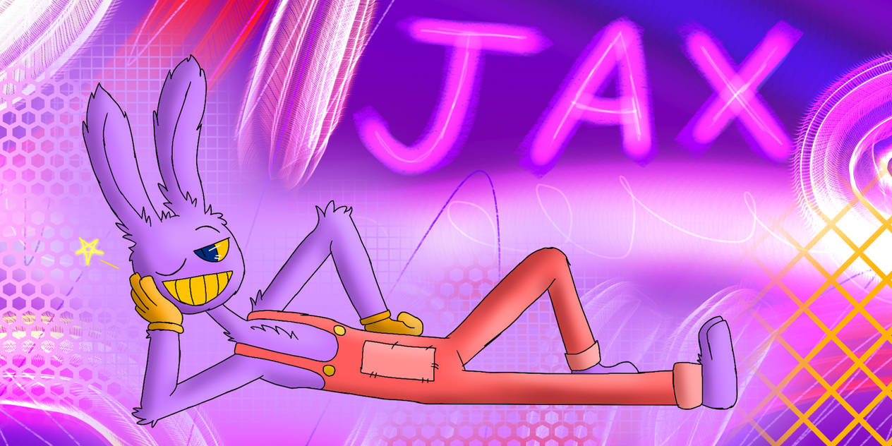 Jax the rabbit person by thisIsntP1ush on DeviantArt