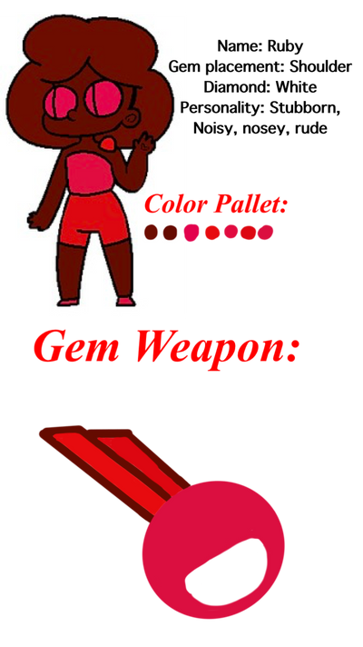 Ruby OC ref sheet! by SleepyStaceyArt on DeviantArt