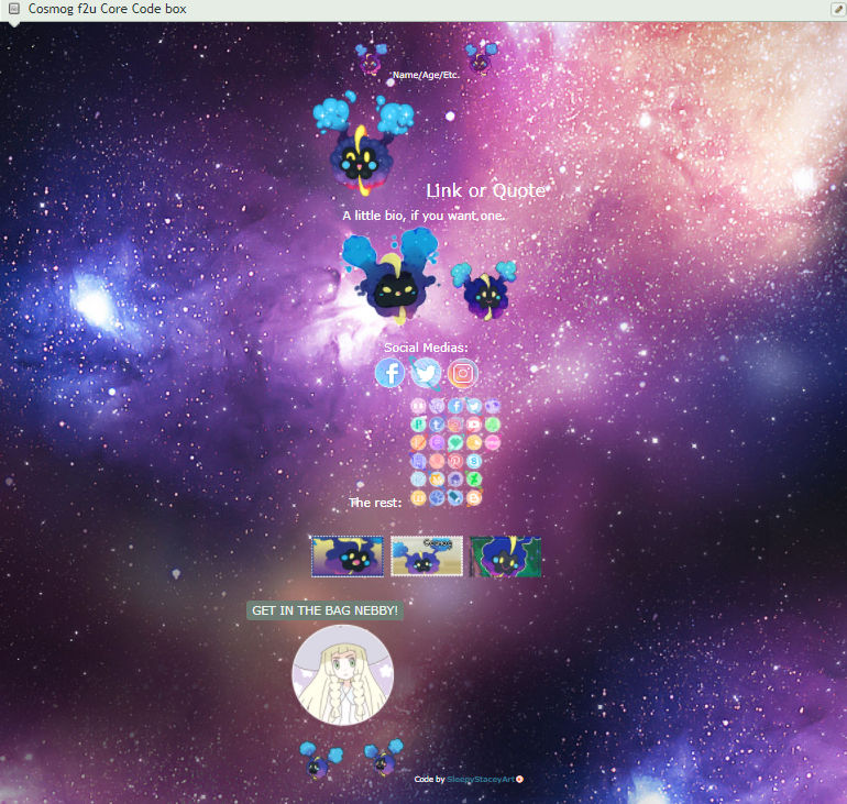 Cosmog F2U Core Code Box by SleepyStaceyArt on DeviantArt