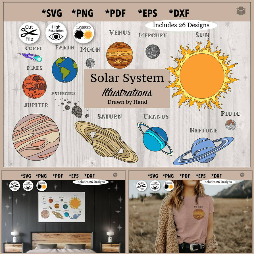 Realistic Solar System Planets Color by conicultage on DeviantArt