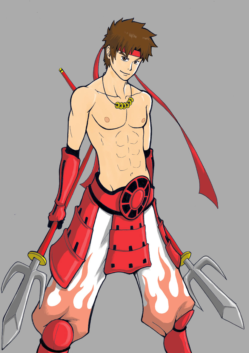 Sanada Yukimura shirtless