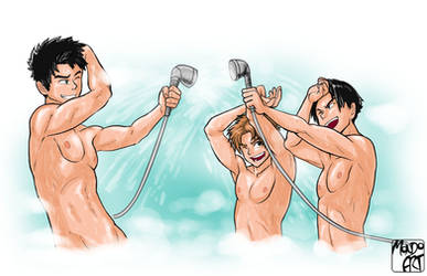 Commission - YJ Shower Fun Time by MondoArt