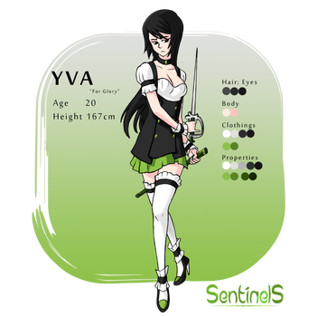 character profile sheet Yva