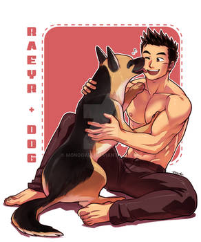 Raeyr and Dog
