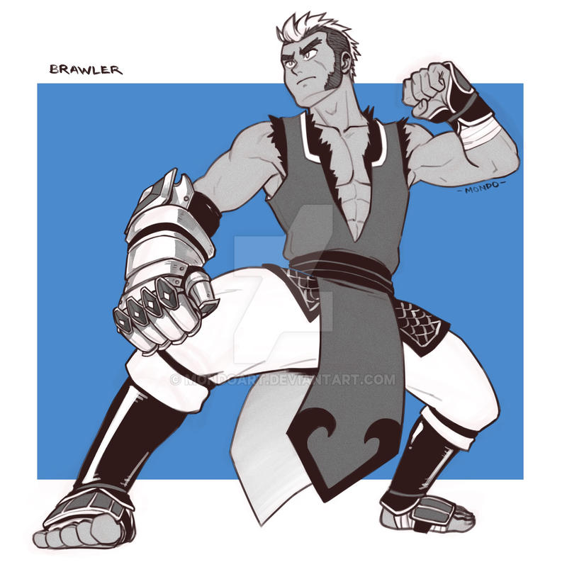 Angry Brawler RPGtober day 9 - Brawler by MondoArt on DeviantArt
