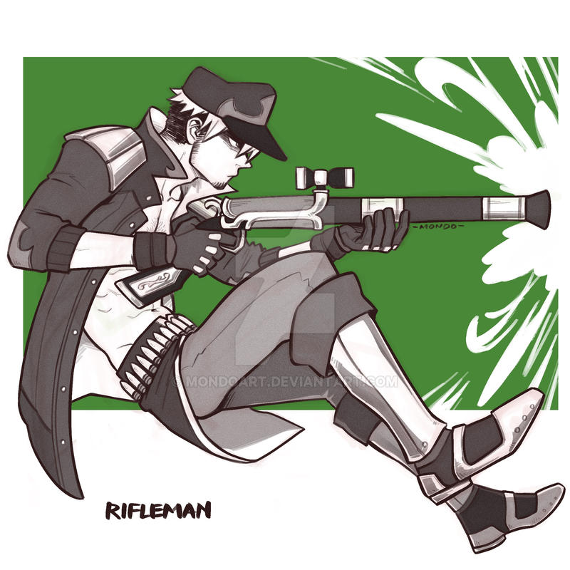 Deviantart Rifleman Guard RPGtober 14 - Rifleman by MondoArt on DeviantArt