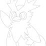 Lineart of Delibird