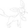 Lineart of Glaceon