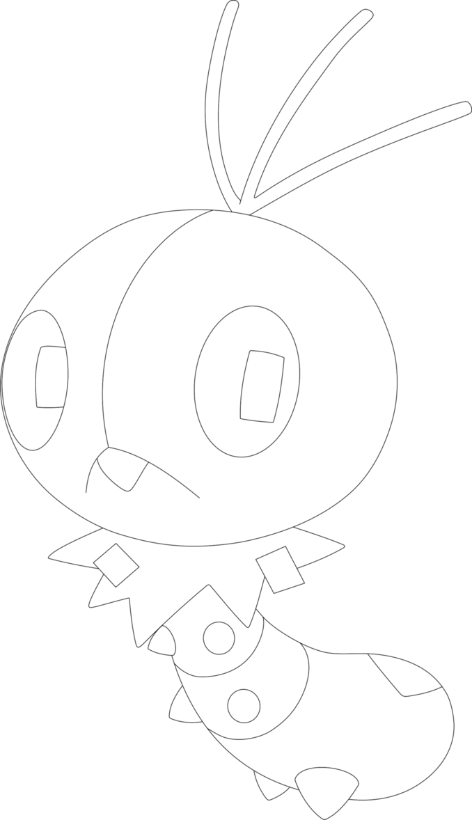 Lineart of Scatterbug by InuKawaiiLover on DeviantArt