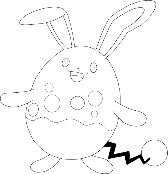 Lineart of Azumarill by InuKawaiiLover on DeviantArt