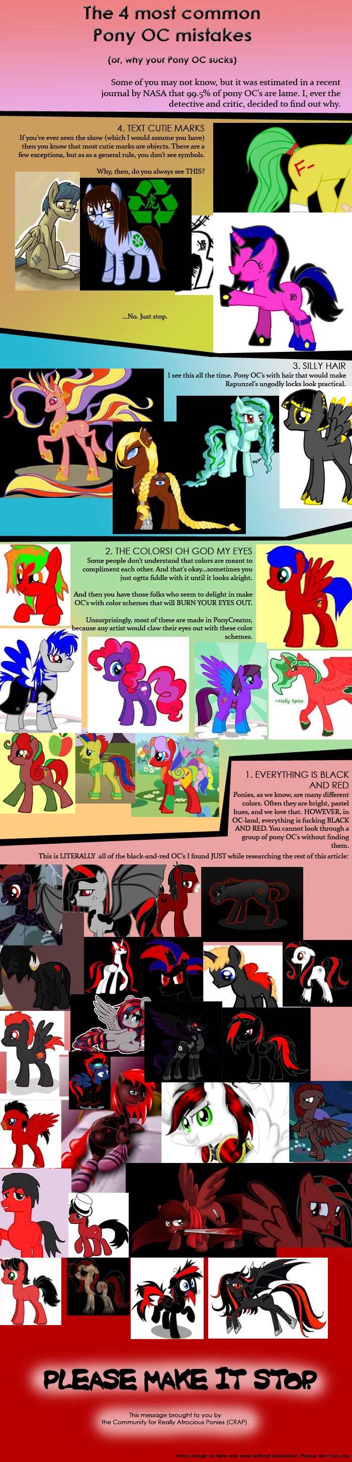 4 common problems with Pony OC's