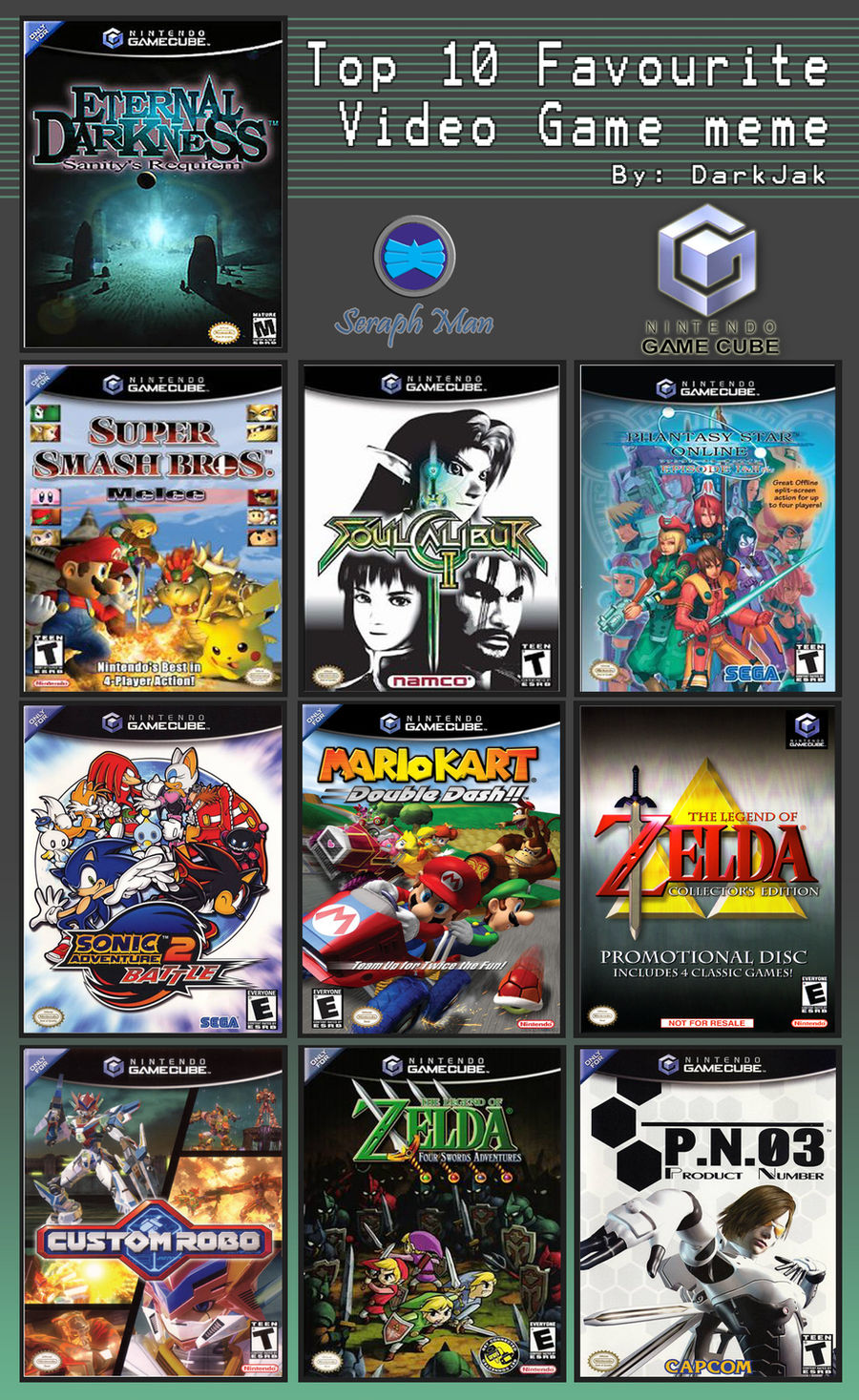 Top 10 Gamecube Games by shadow-ice on DeviantArt