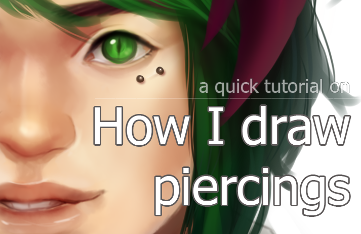 Video Tutorial on how I draw piercings by ymstr on DeviantArt