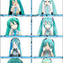 Many Faces of Miku