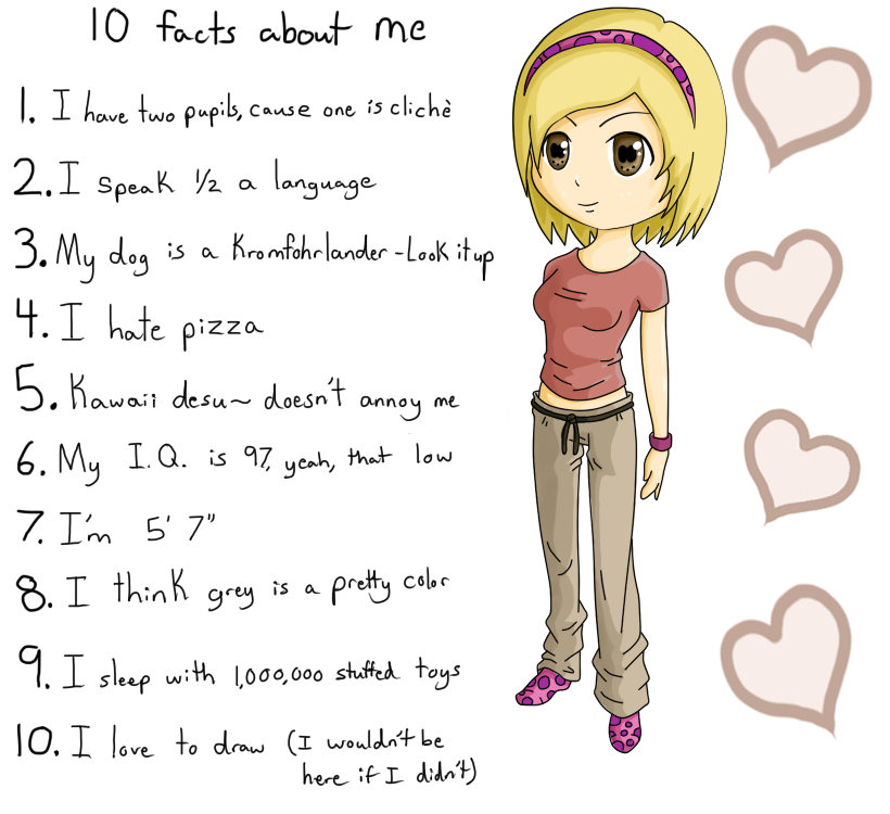 10 facts about me tumblr