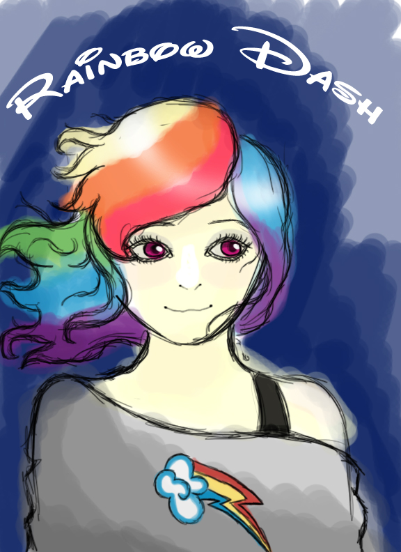 Human rainbow dash