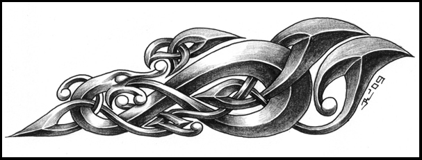 traditional celtic dragon